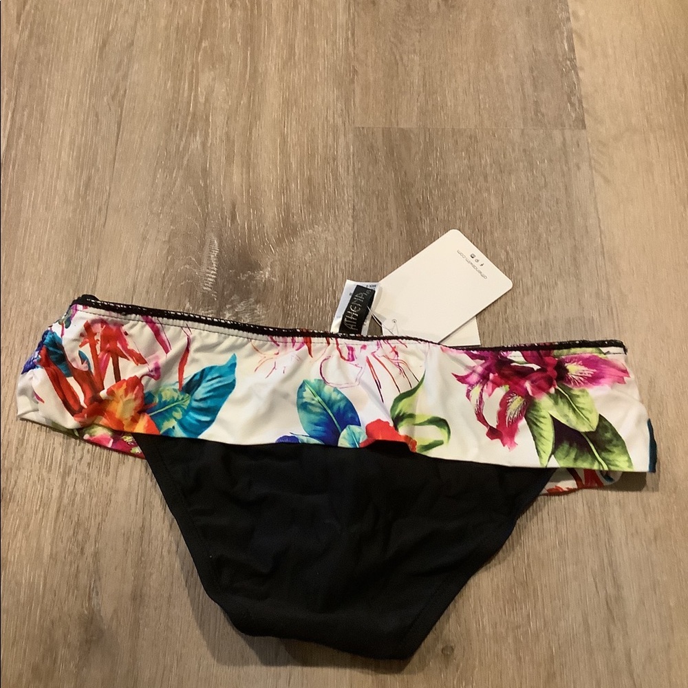 Athena - Floral Sash Waist Hipster Bikini Bottom - Ladies Size 6 - Picture 4 of 5